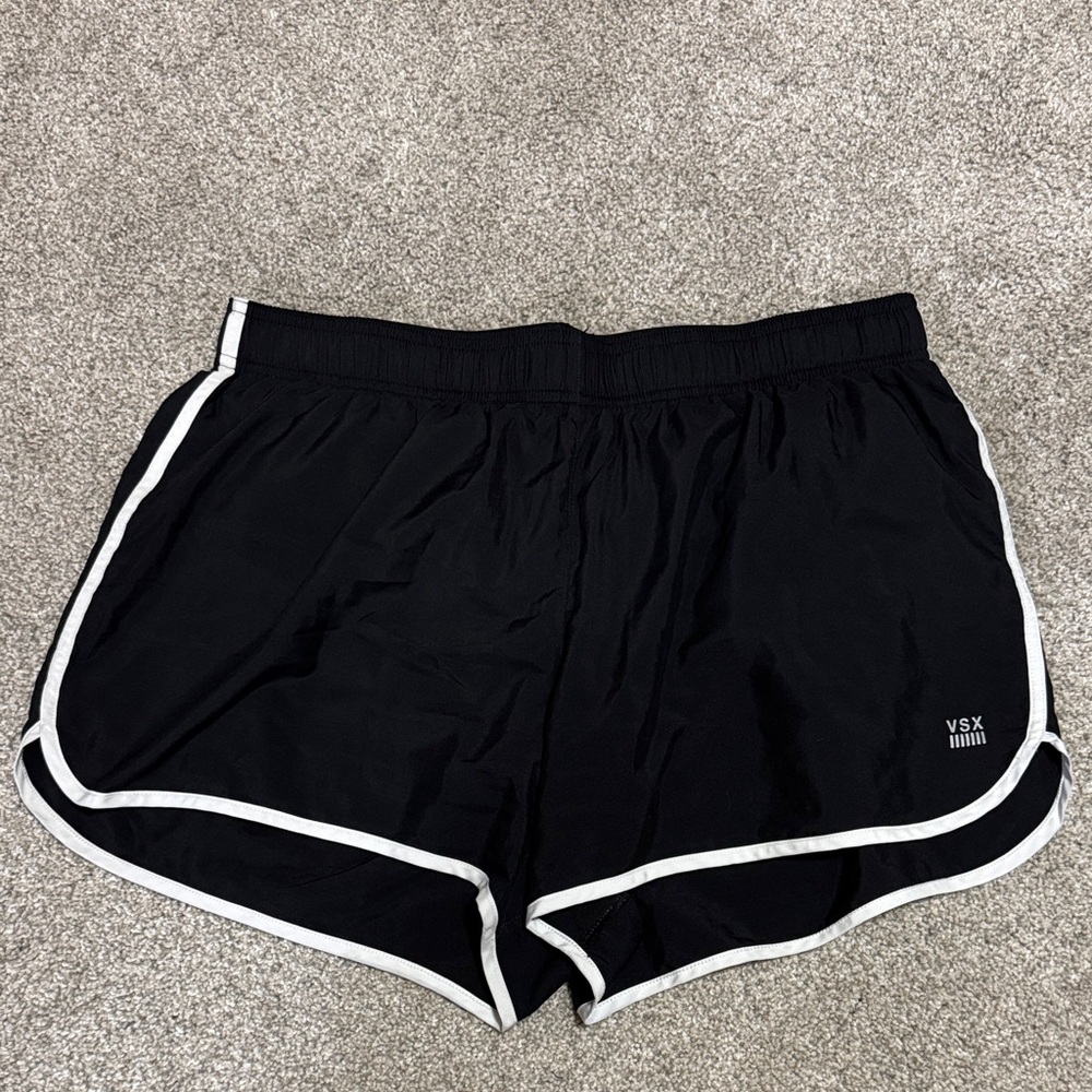 VSX Women's Black and White Athletic Shorts